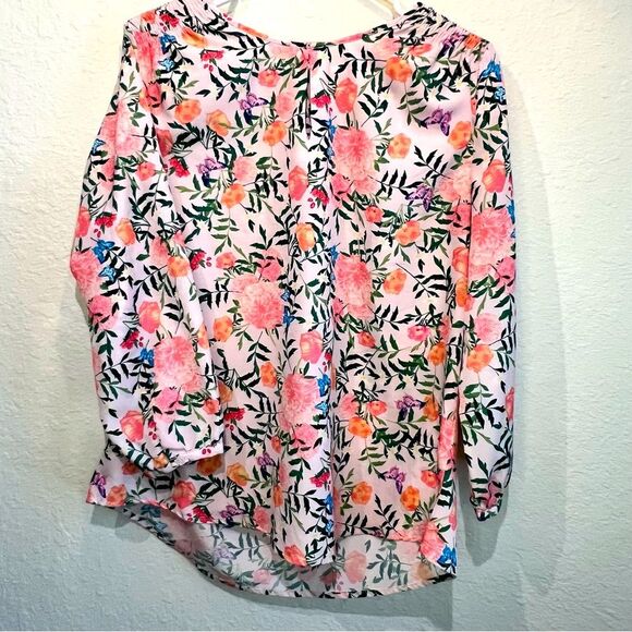 Crosby floral print tunic top 🌺 excellent condition 🌺 large - Picture 1 of 7